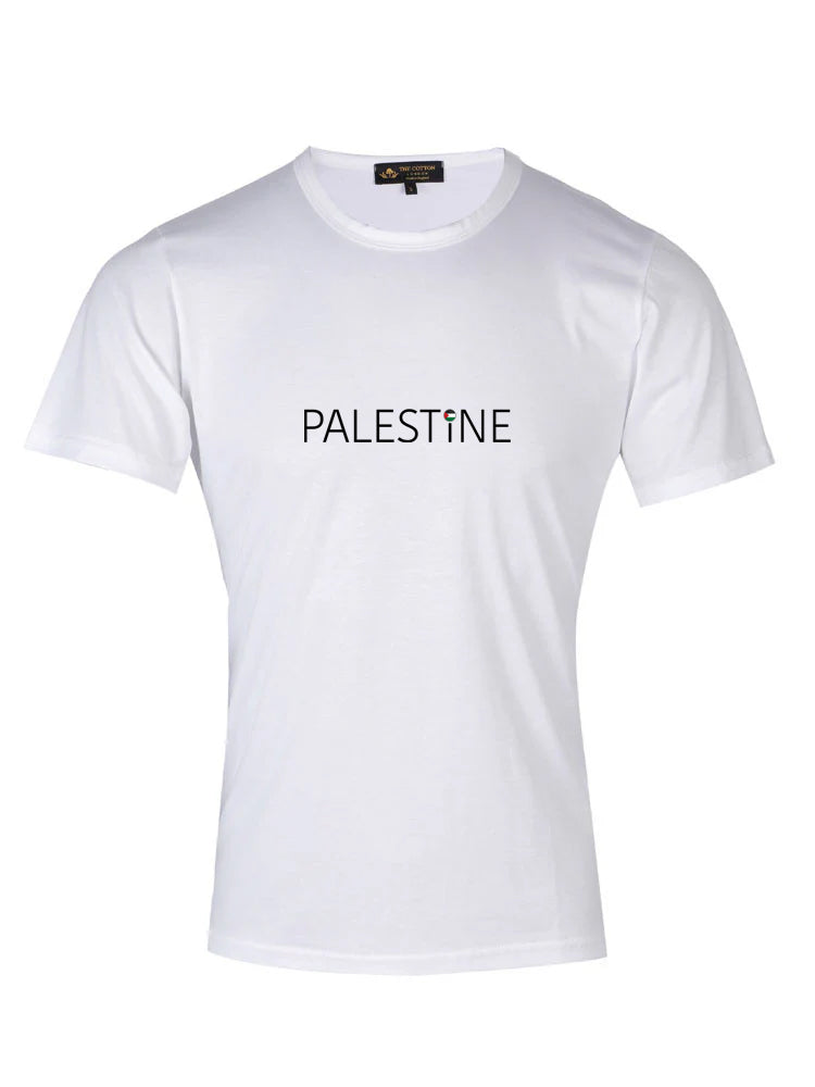 Palestine Solidarity T-Shirt - Made in UK free-palestine-white-shirt