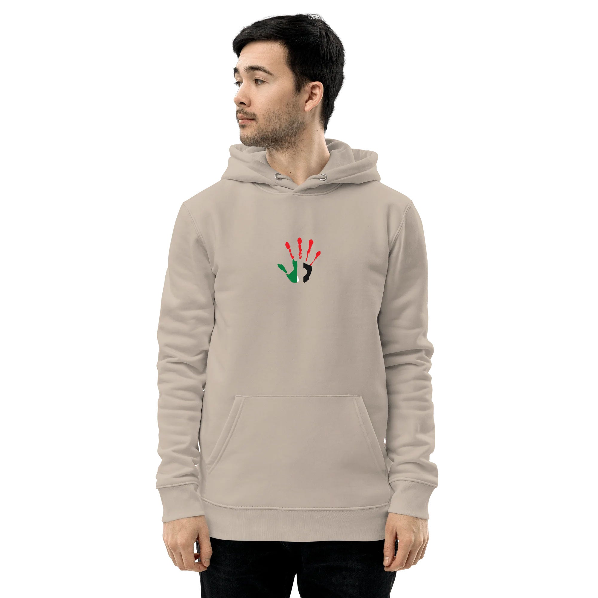 Palestine Solidarity Sweat Hoodie - Desert Palestine Solidarity Sweat Hoodie - Desert - Made In England