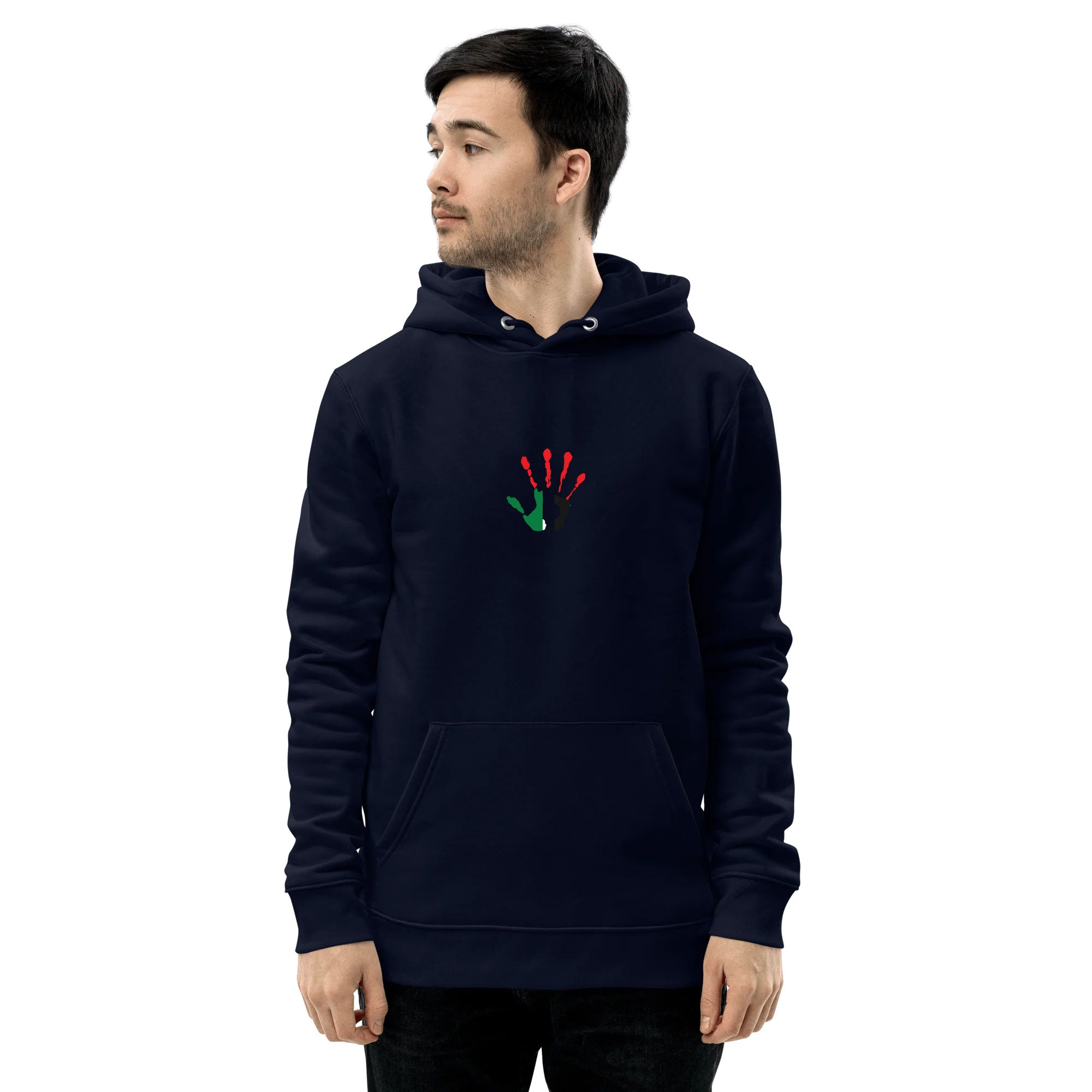 Palestine Solidarity Sweat Hoodie - Navy Blue Palestine Solidarity Sweat Hoodie - Navy Blue - Made In England