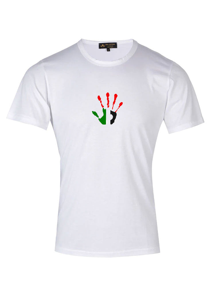 Palestine Solidarity White T-Shirt Palestine Solidarity Black T-Shirt