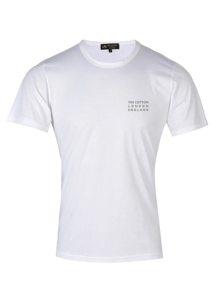 The Cotton | Made In England Pure Supima White T-Shirt The Cotton Made In England Pure Supima White T-ShirtThe Cotton Made In England Pure Supima White T-Shirt