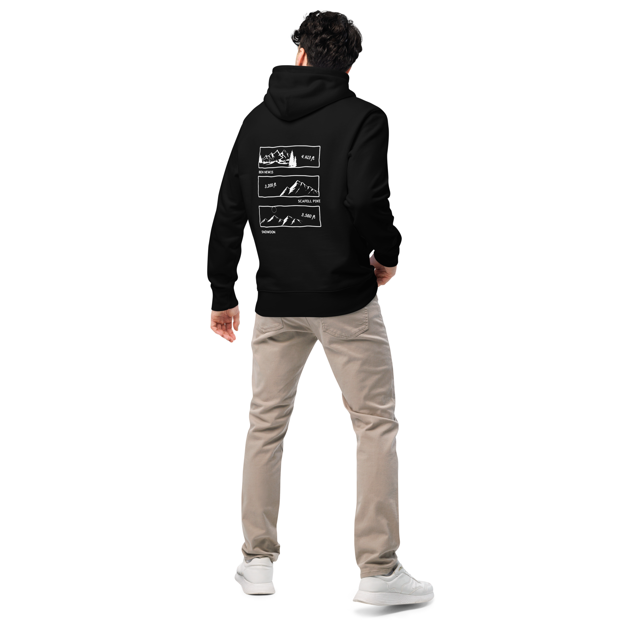 The Cotton Original Three Peaks Hoodie - Black