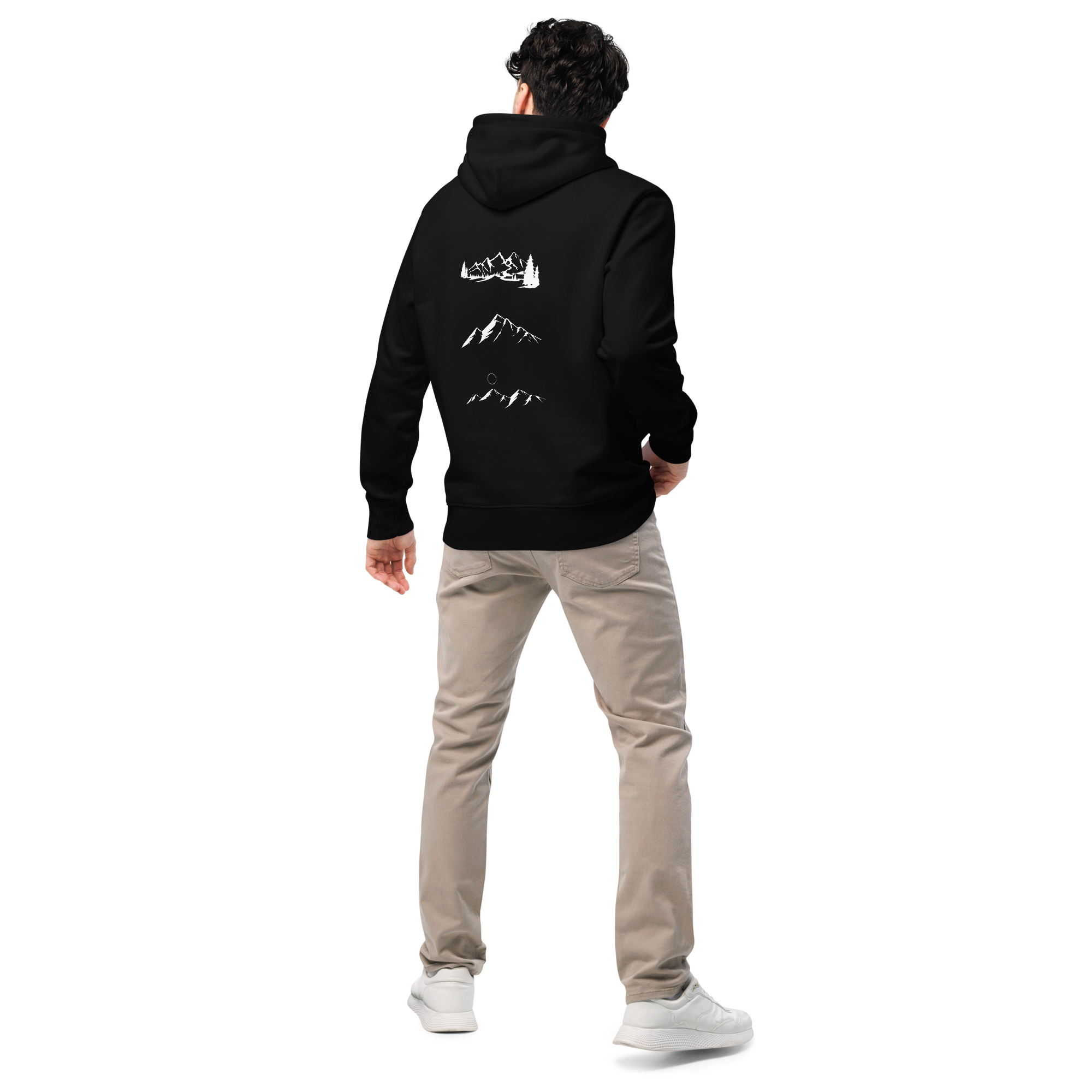 The Cotton Original Triple Peak Hoodie - Black