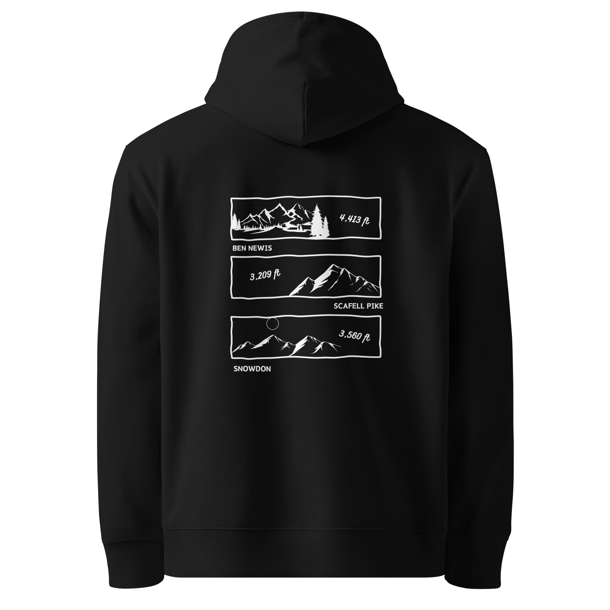 The Cotton Original Three Peaks Hoodie - Black