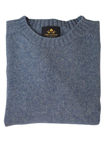 Pure Dakota Cotton Crew Neck Jumper – Dark Navy