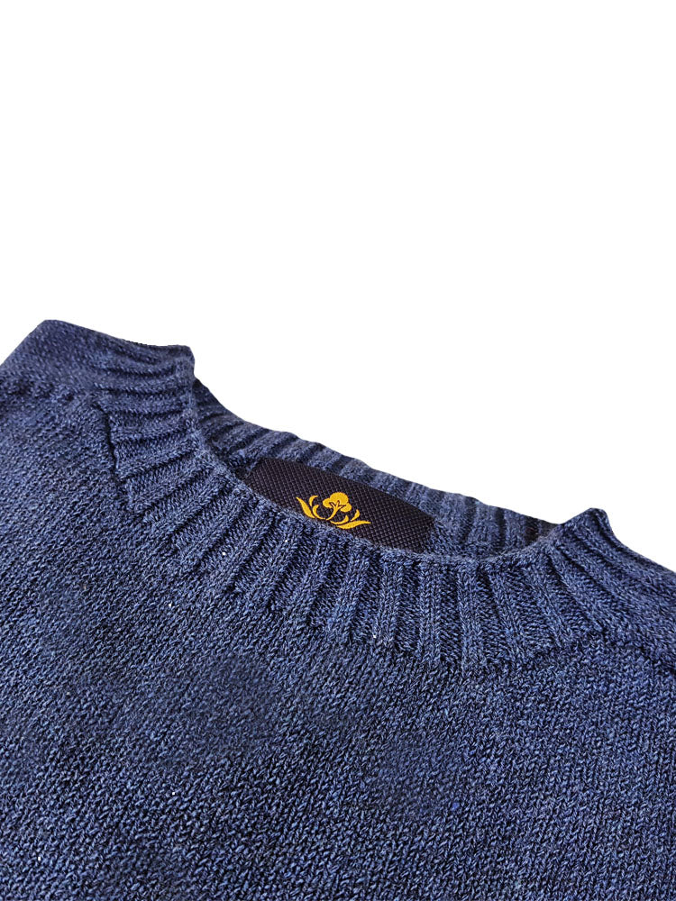 Pure Dakota Cotton Crew Neck Jumper - Jeans