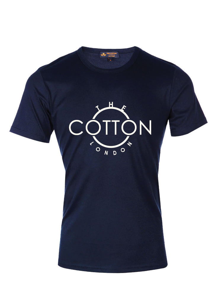 TCL Circle Brand Navy T-Shirt Supima Cotton TCL Brand Navy and White T-shirt