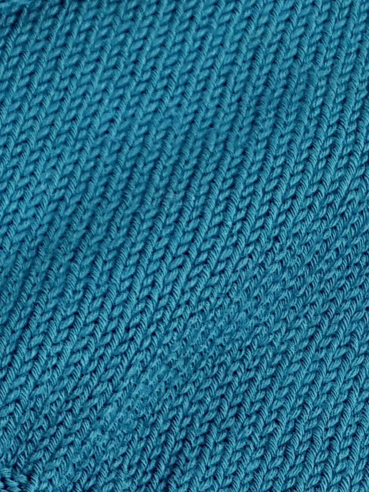 Pure Dakota Cotton Crew Neck Jumper - Blu Prussia