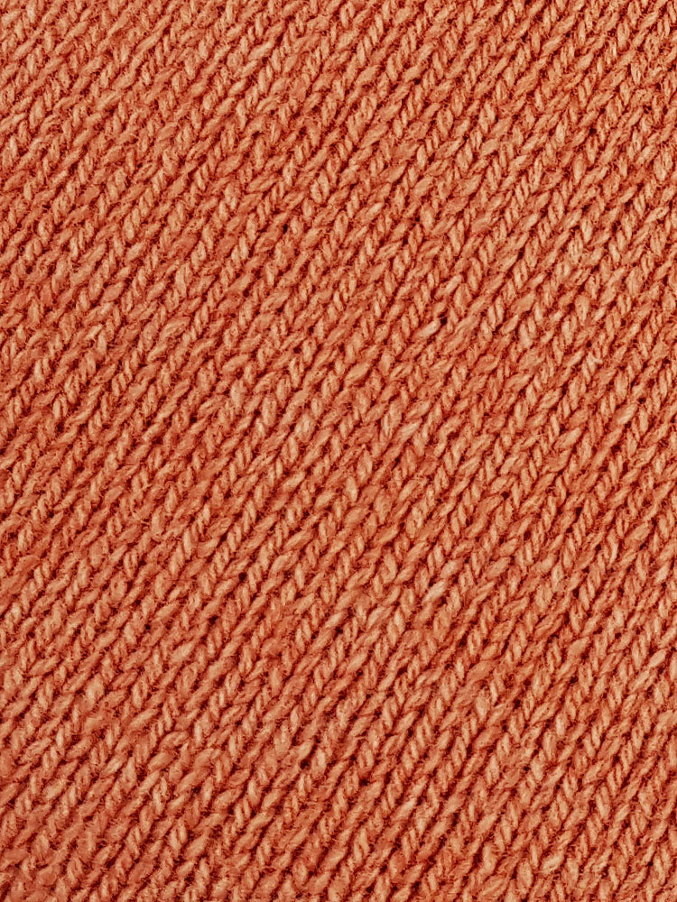 Wool X Cotton Blend Crew Neck Jumper - Amber