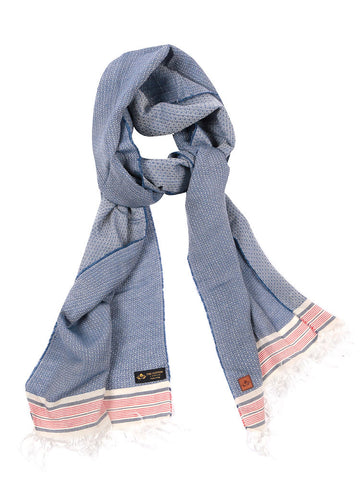 Herringbone Made In England Lambswool Fringe Scarf | Byzantium