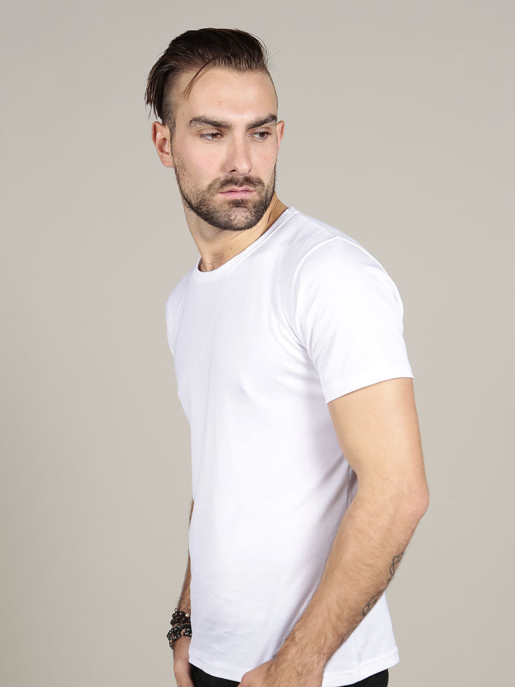 Short Sleeve Crew Neck - White