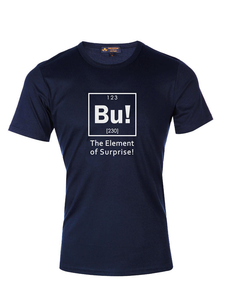 TCL Bu! Navy T-shirt Supima Cotton Graphic 'Bu!' Slogan T-shirt