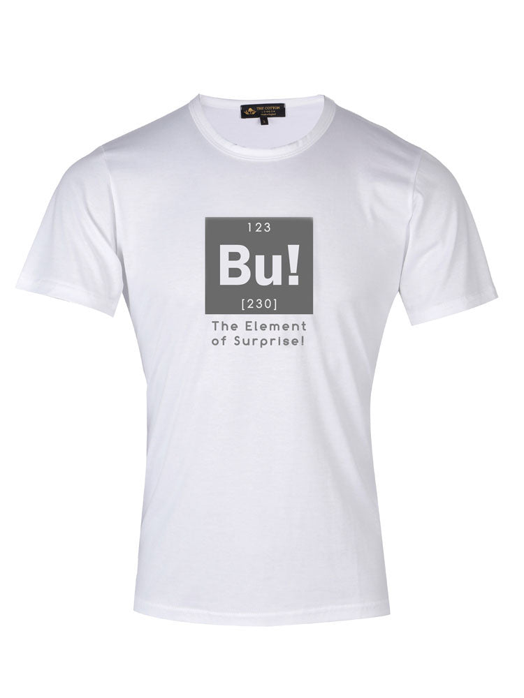 TCL Bu! White T-shirt Supima Cotton Graphic Slogan T-shirt