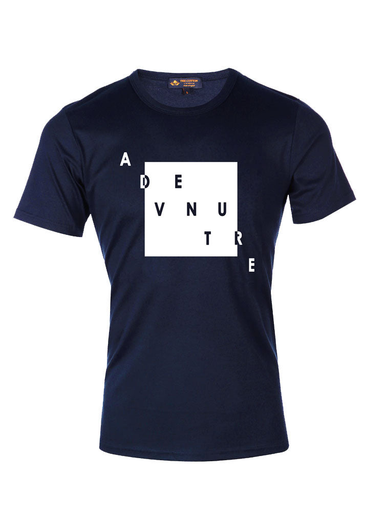 TCL Adventure Navy T-shirt Supima Cotton Graphic Slogan T-shirt