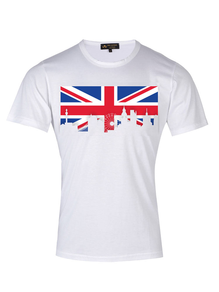 TCL London Skyline White T-shirt TCL Supima Cotton London Skyline White T-shirt