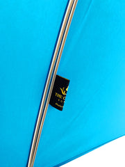 The Cotton- Kingfisher Straight Chestnut Handle Umbrella - 07