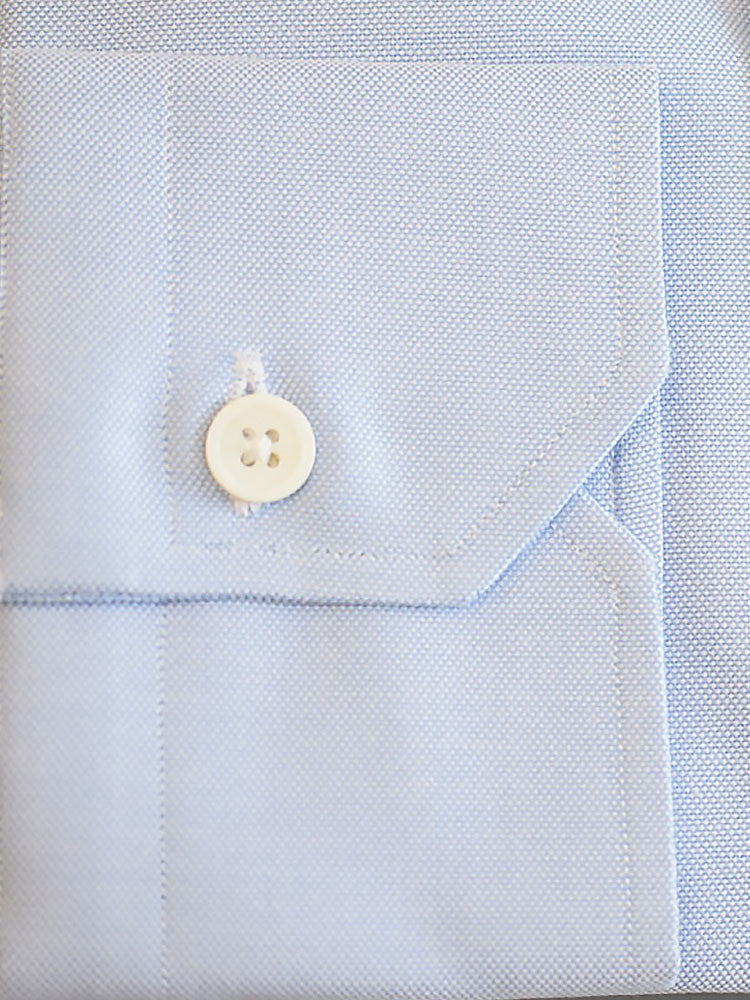 Full sleeves with one button mitered cuffs