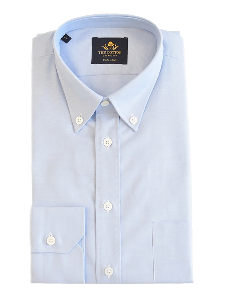 Thomas Mason Oxford Light Blue Shirt Smart-casual light blue shirt in Thomas Mason® Oxford fabric