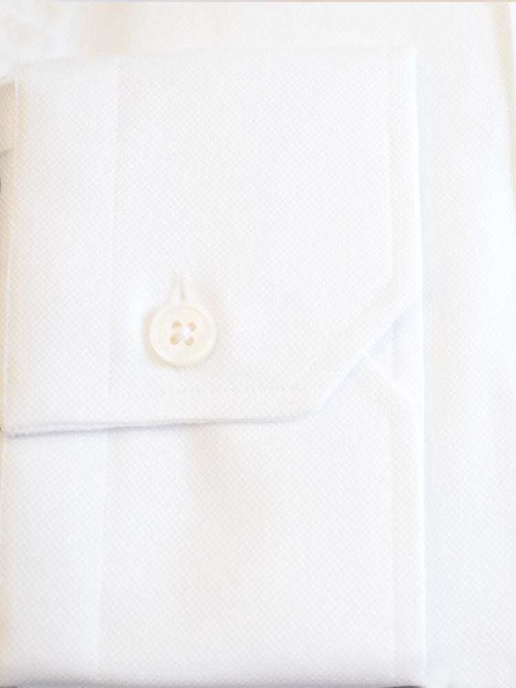 Full sleeves with one button mitered cuffs