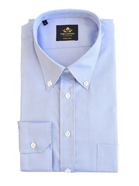 Thomas Mason Royal Oxford Light Blue Shirt