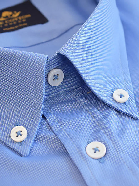Thomas Mason Royal Oxford Mid Blue Shirt