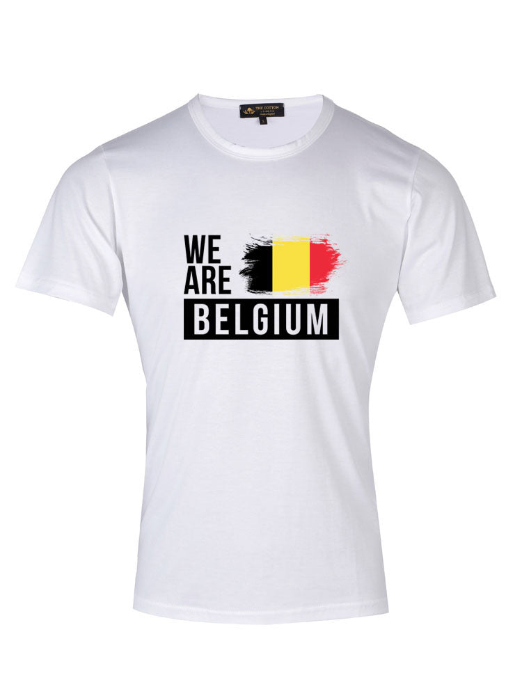 Country Slogan Tee - Belgium Supima Cotton Belgium Country T-shirt