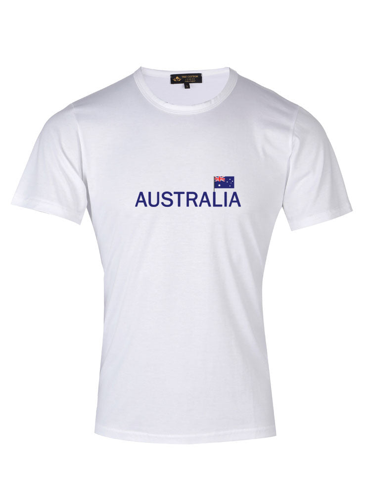 Country Flag Graphic Tee - Australia Supima Cotton Australia Country T-shirt