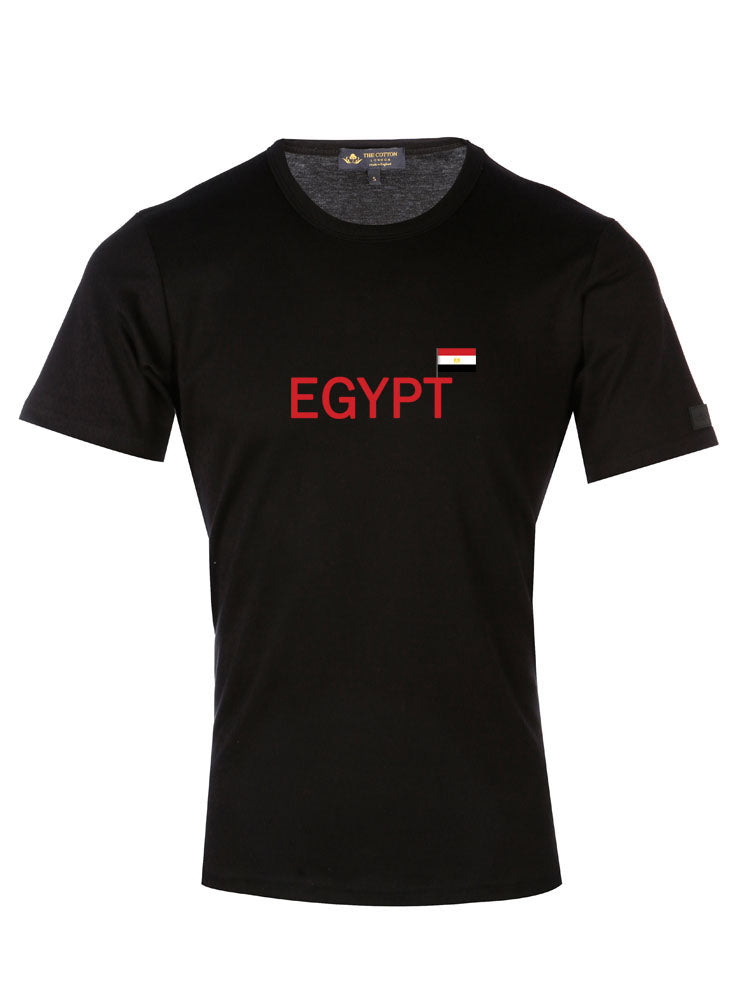 Country Flag Graphic Tee - Egypt Supima Cotton Egypt Country T-shirt