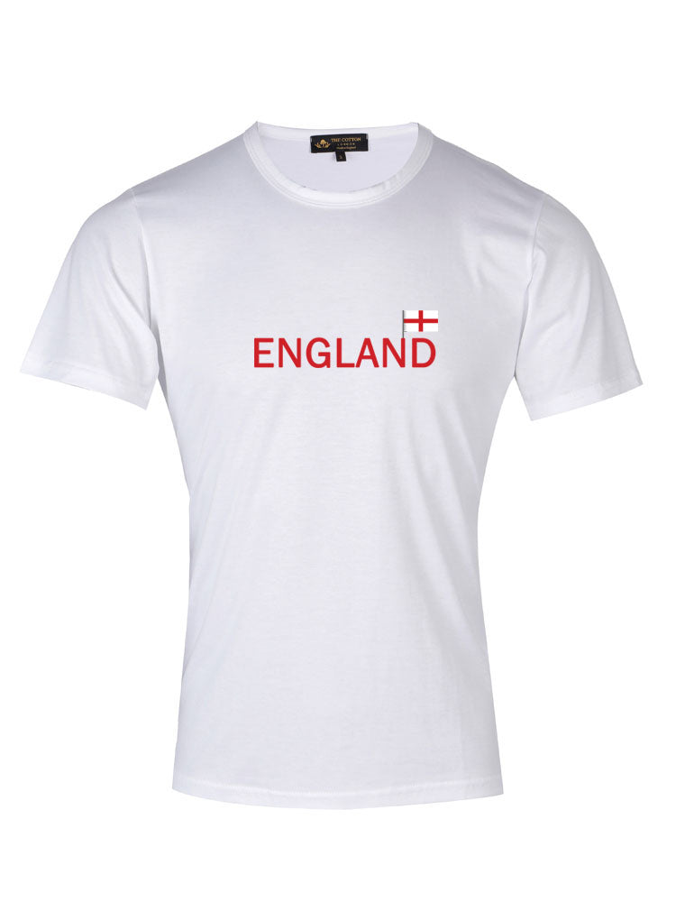 Country Flag Graphic Tee - England Supima Cotton England Country T-shirt