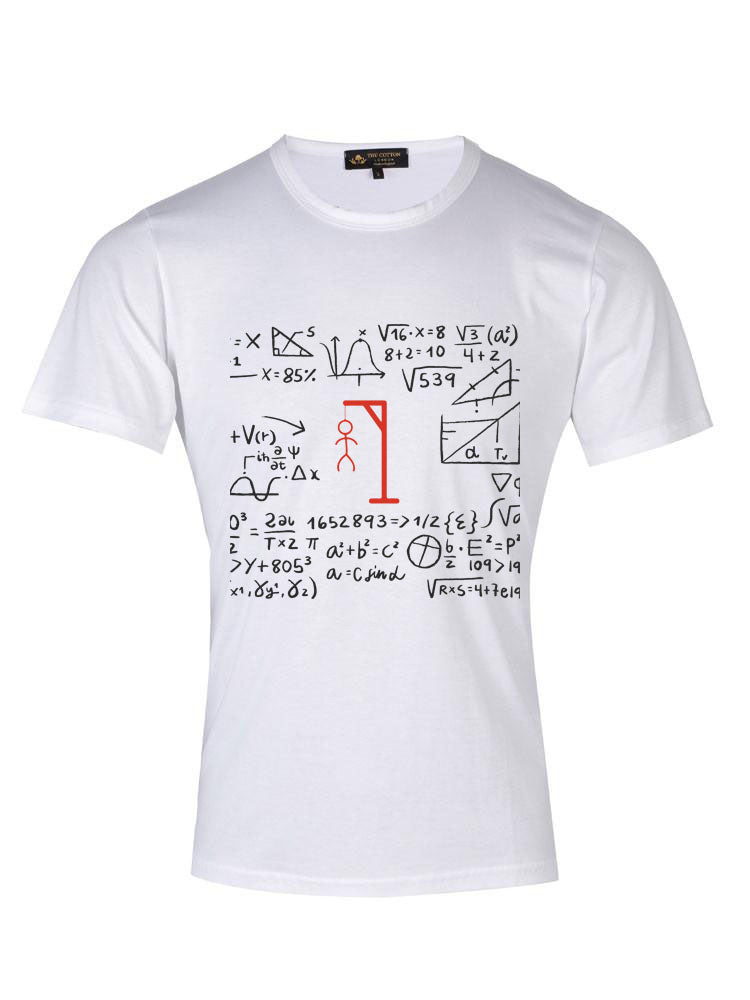 Mathematics Equations White T-Shirt Mathematics Equations T-Shirt