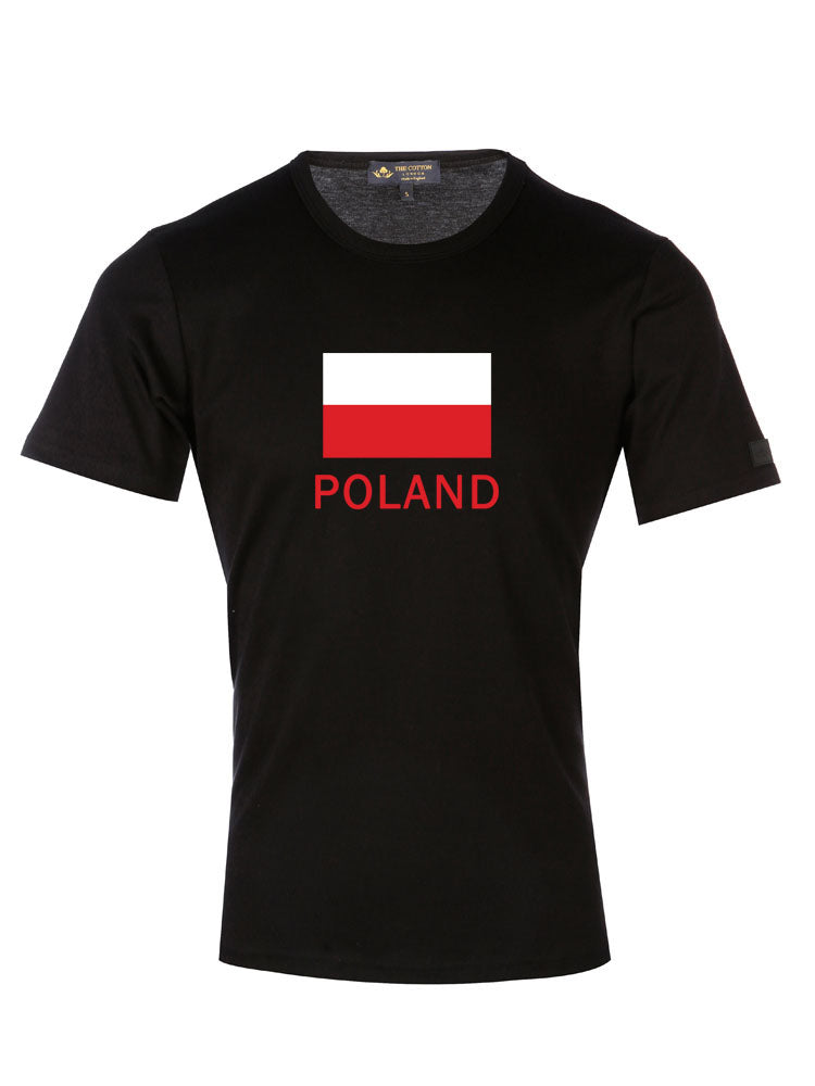 Country Flag Graphic Tee - Poland Supima Cotton Poland Country T-shirt