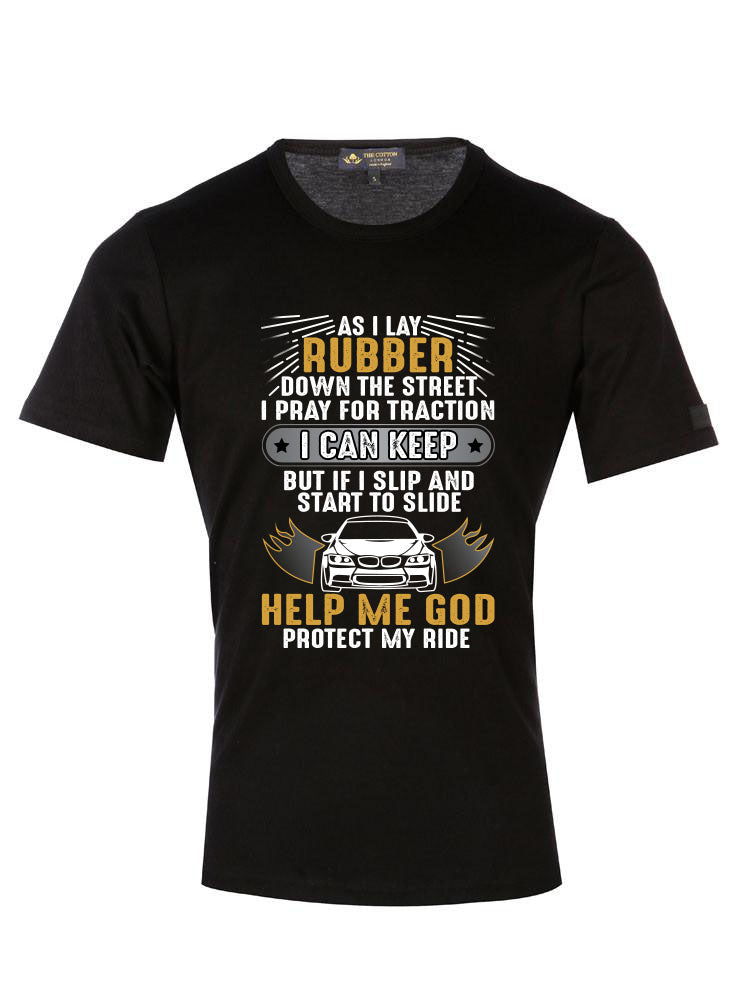 Retro Car Quote poster Black T-Shirt Retro car poster t-shirt