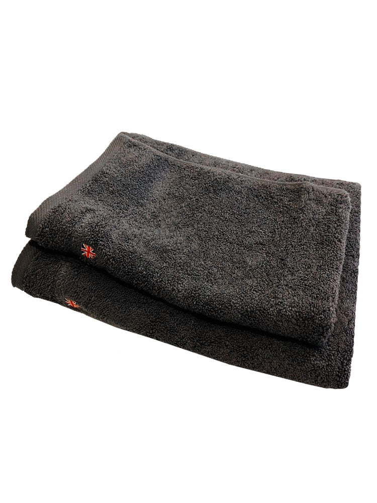 The Cotton Luxury 2-Piece Towel Bale - Antracite Guest Towel