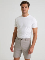 SLIM FIT ITALIAN CHINO SHORTS – LIGHT GREY