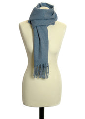 made in UK scarves for men - denim blue colour - The Cotton