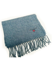 made in UK scarves for men - denim blue colour - The Cotton