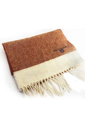 made in UK scarves for men - soft brown colour - The Cotton
