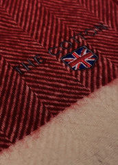 made in UK scarves for men - red colour - The Cotton