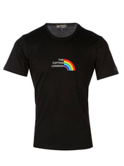 The Cotton® Rainbow Icon Black T-Shirt