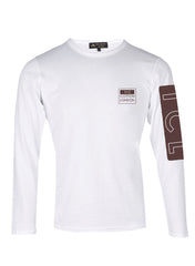 Supima Cotton TCL Brand White and Brown T-shirt