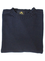 Pure Dakota Cotton Crew Neck Jumper – Dark Navy