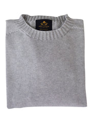 Pure Dakota Cotton Crew Neck Jumper – Silber