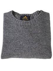 Wool X Cotton Blend Crew Neck Jumper - Lead