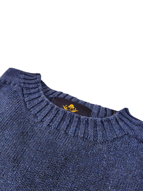 Pure Dakota Cotton Crew Neck Jumper - Jeans