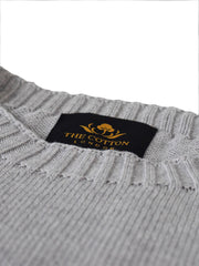 Pure Dakota Cotton Crew Neck Jumper – Silber