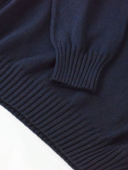 Pure Dakota Cotton Crew Neck Jumper – Dark Navy