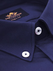Thomas Mason Royal Oxford Navy Marine Shirt