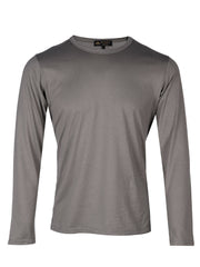 Supima Cotton Long Sleeve Crew Neck - Grey t-shirt