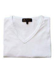 Ribbed V neckline on t-shirt