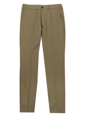 SLIM FIT ITALIAN COTTON CHINO TROUSERS – CLASSIC KHAKI